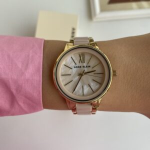 Anne Klein Women's Resin Bracelet Watch AK/1412BMGB