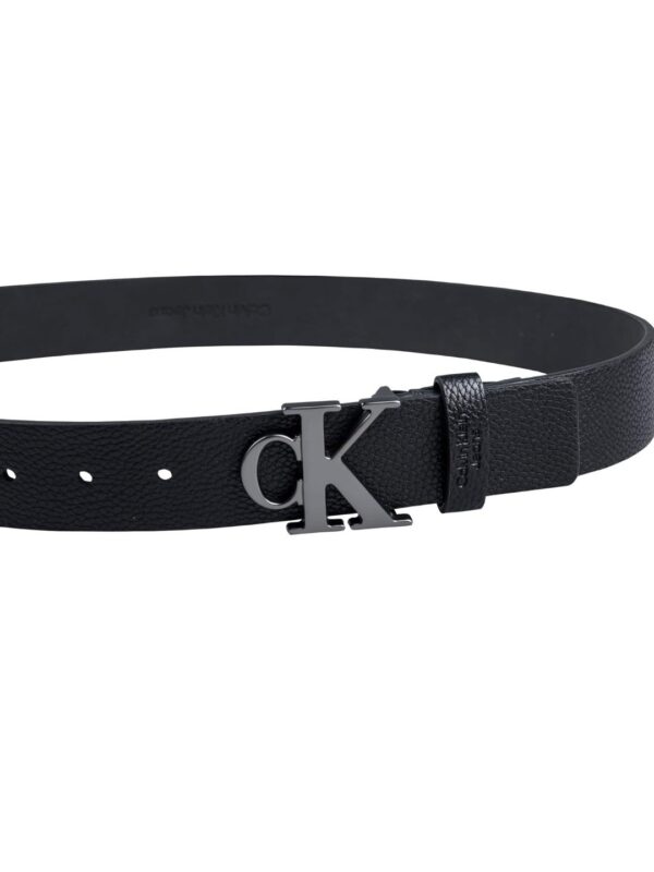 Calvin Klein Men's Casual CK Monogram Cut Out Buckle Belt - Image 2