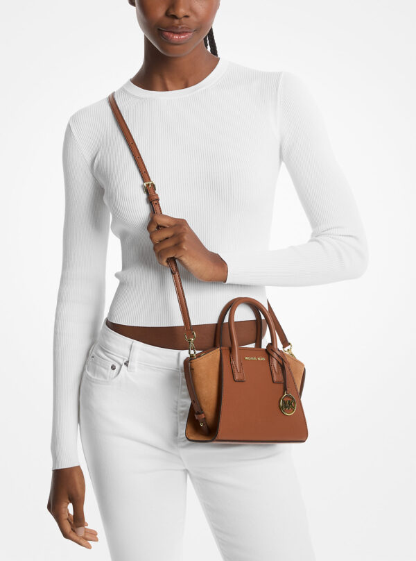 Michael kors Avril Extra-Small Leather and Suede Satchel - Image 3