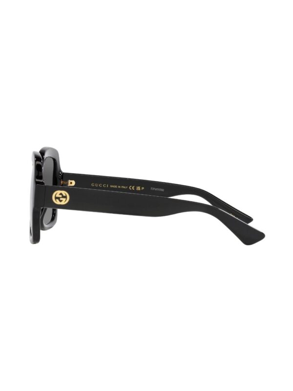 GUCCI logo-plaque square-frame sunglasses GG1337S - Image 3