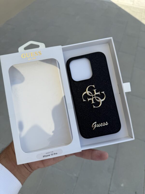 Guess Fixed Glitter Case For iPhone 15 Pro