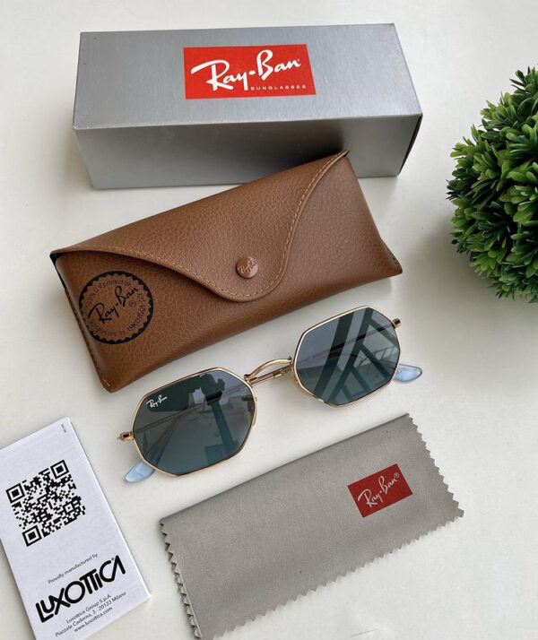 Ray-Ban Octagonal Flat Lens Sunglasses Rb3556n