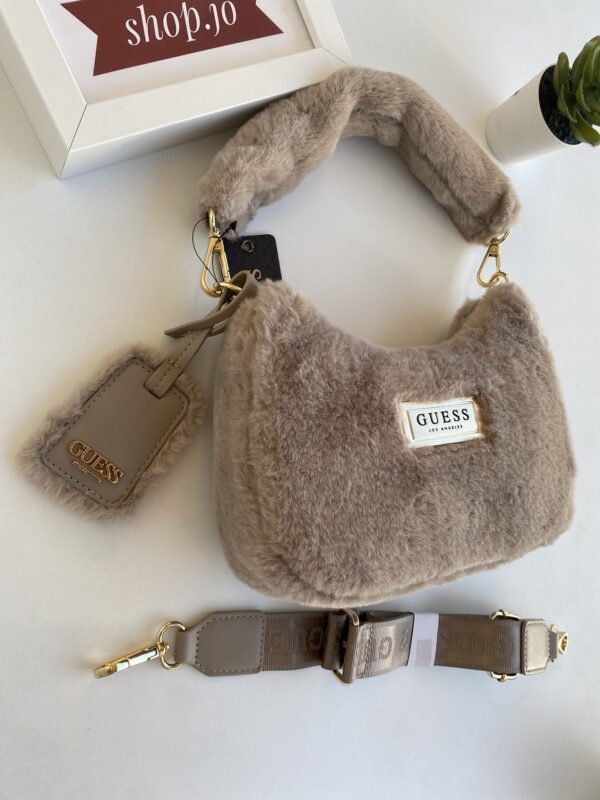 Guess Vanna Fur Shoulder Bag - Image 5