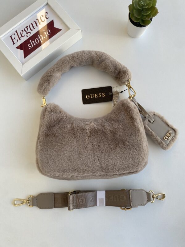 Guess Vanna Fur Shoulder Bag - Image 2
