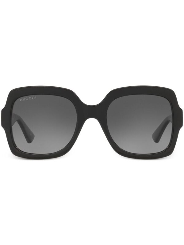 GUCCI logo-plaque square-frame sunglasses GG1337S - Image 4