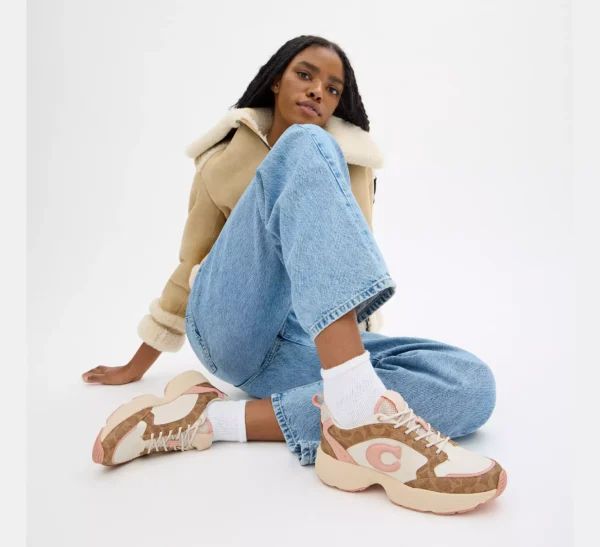 Coach Strider Sneaker In Signature Canvas - Image 5