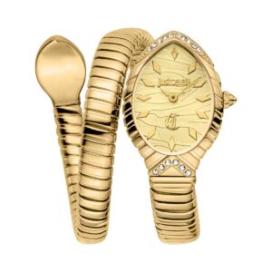Just Cavalli Signature Snake Women's Stainless Steel Gold Color Watch - JC1L322M0025