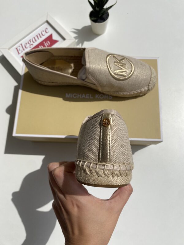 Michael Kors Hastings Two-Tone Cotton Blend Espadrille In Pale - Image 3