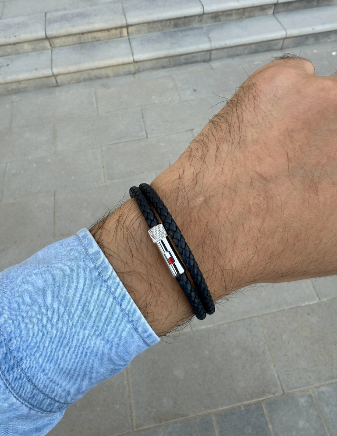 Tommy Hilfiger CASUAL CORE MENS LEATHER BRACELET - 2790264S