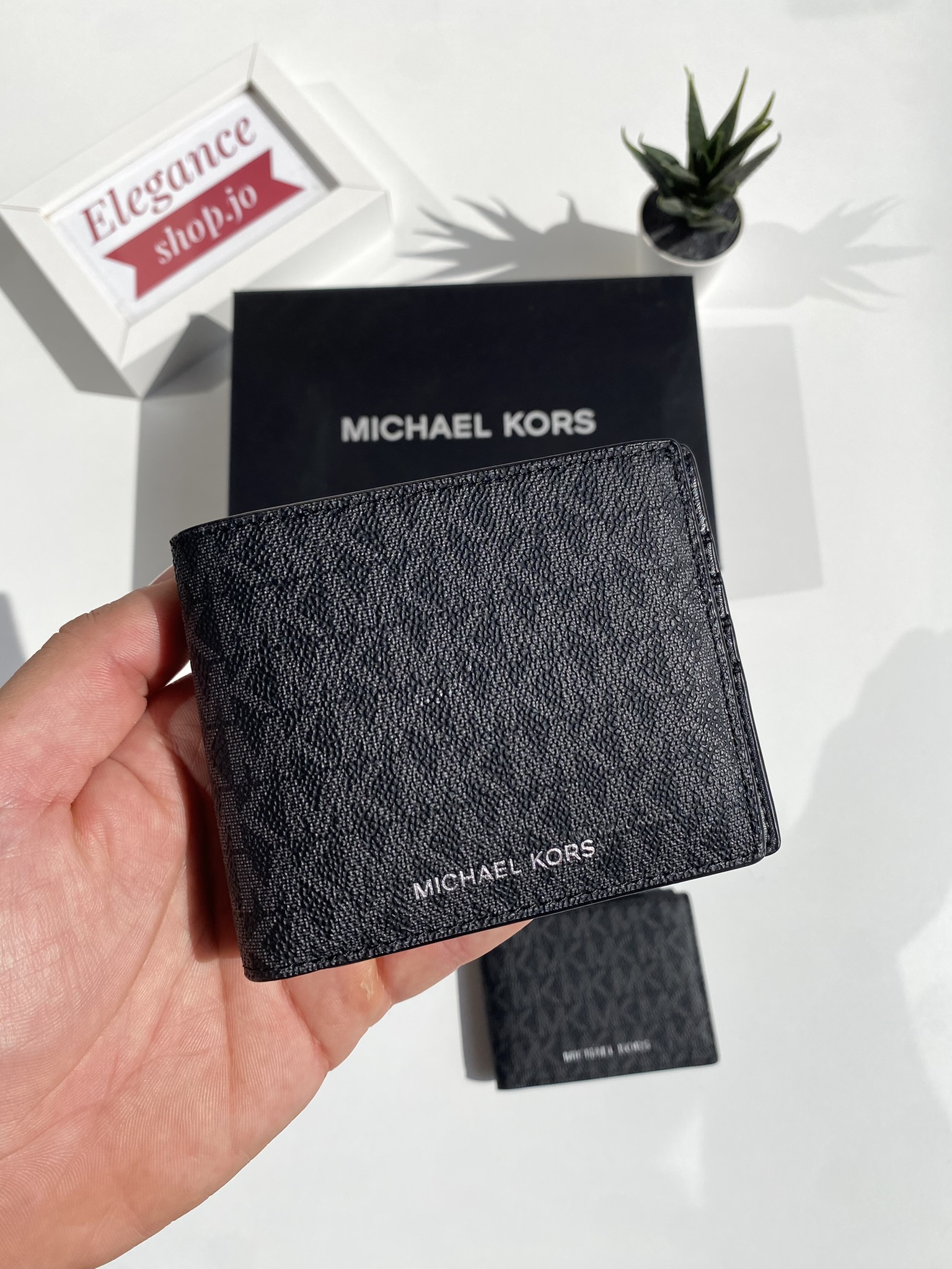 Michael Kors Men`s Logo Lettering Bi-Fold Wallet