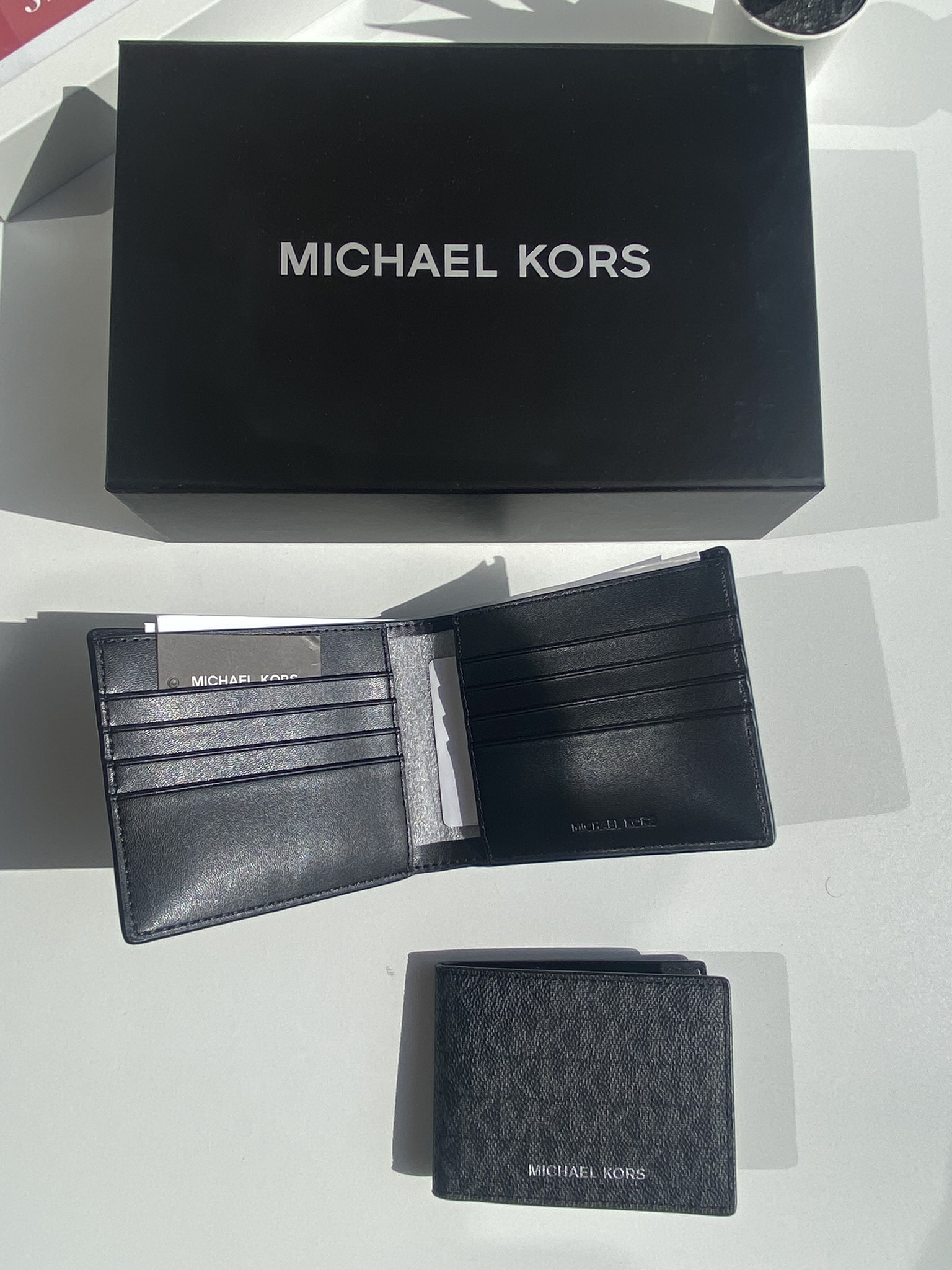 Michael Kors Men`s Logo Lettering Bi-Fold Wallet - Image 3