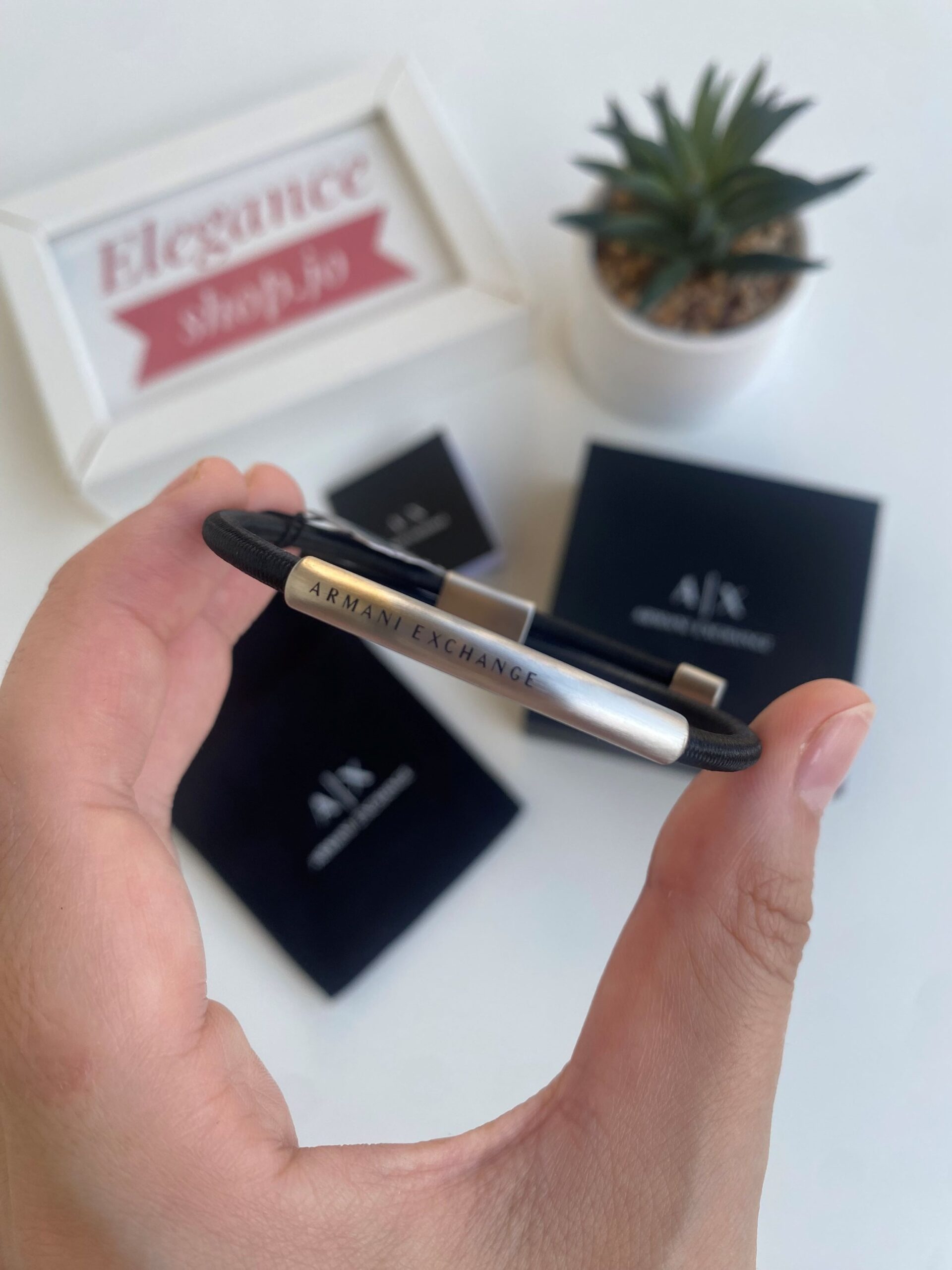 AX Armani Exchange Men's Nylon Bracelet