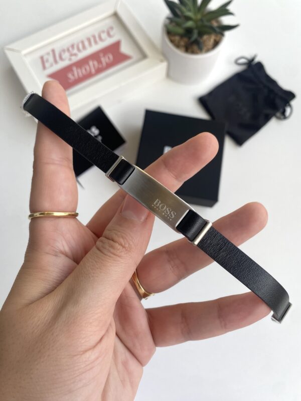 Hugo Boss URBANITE MENS LEATHER BRACELET - 1580044M - Image 3